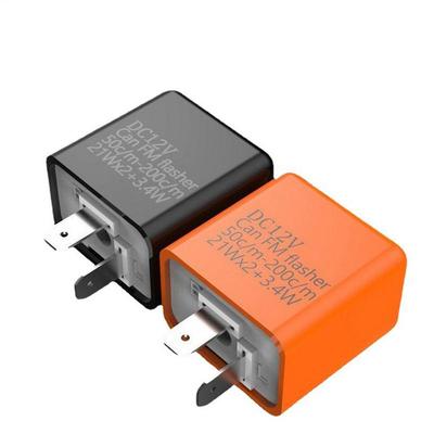 Motorcycle Relay Adapter Cable 2 Pin 12V LED Flasher Relay Adjustable Frequency Of Turn Signals Blinker Indicator Flasher Relays