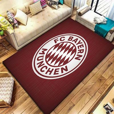 FC Bayern München Teppich für Wohnzimmer Schlafzimmer Zuhause Sofadekoration, Kinderspiel rutschfeste Bodenmatte