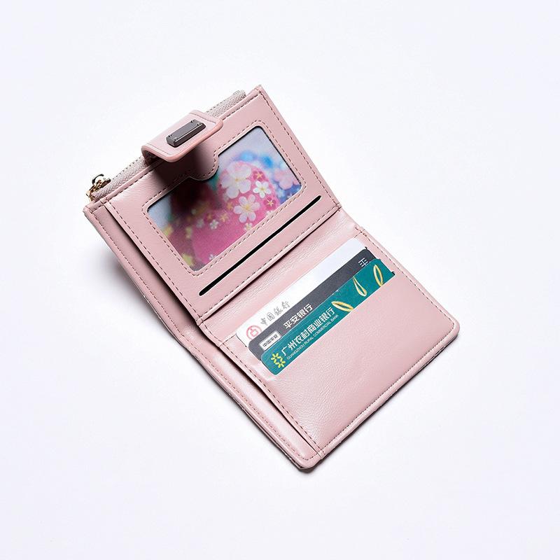 2025 new short wallet female WaIIet rhombus premium small fragrant texture change bag