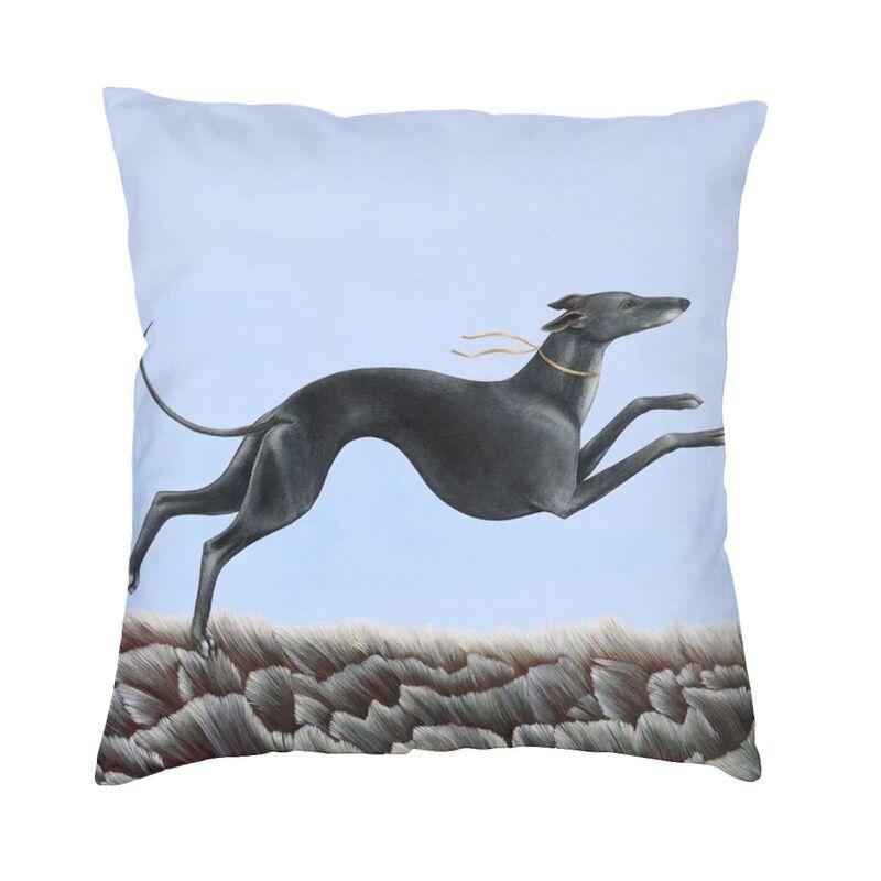 Italian Greyhound Cushion Covers 45x45cm Velvet Whippet Sihthound Dog Throw Pillow Case for Sofa Square Pillowcase Home Decor