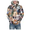 Support Multi Original 3D Digital Print Hoodie Couple Sweatshirt