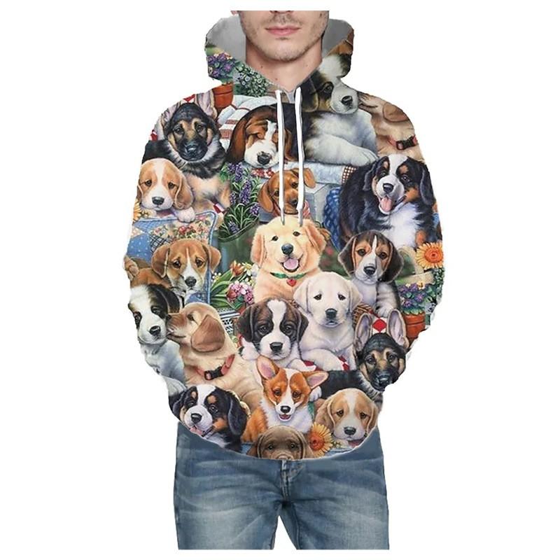 Support Multi Original 3D Digital Print Hoodie Couple Sweatshirt