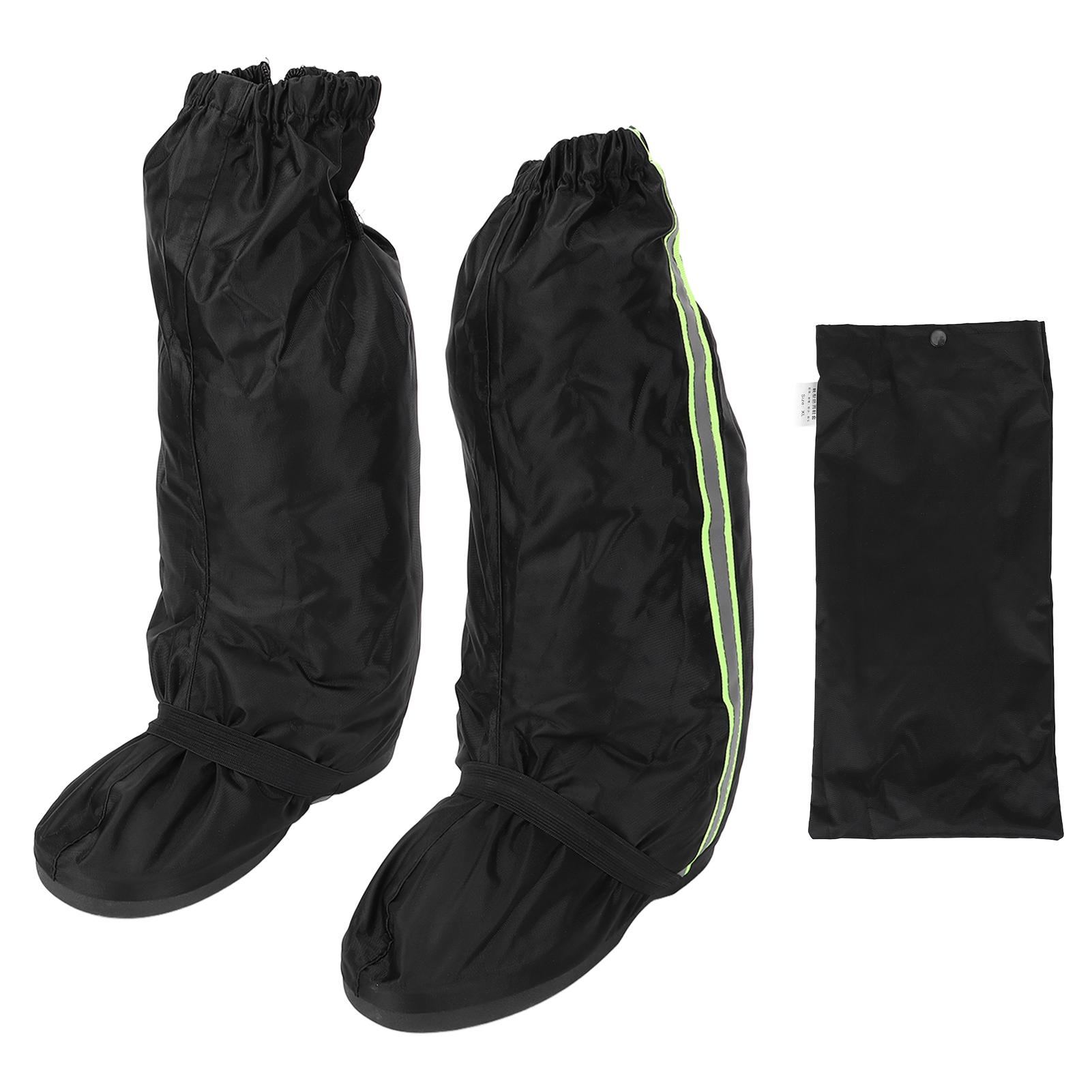 

Чехлы для обуви от дождя, водонепроницаемые многоразовые защитные чехлы для зимней обуви, сапоги от дождя, черные для верховой езды на подъеме