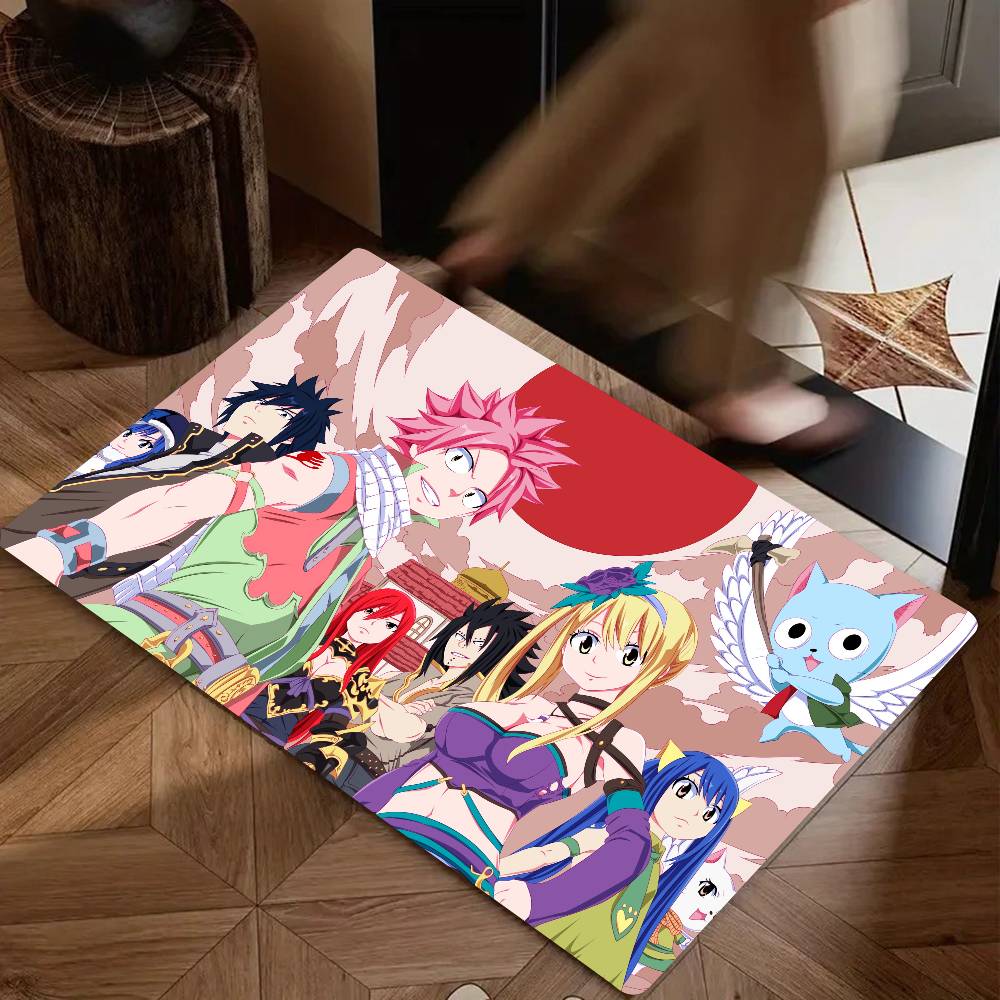 

Anime FAIRY TAIL Floor Mat Suitable For Living Room Kitchen Bathroom Non-slip Mat Household Foot Mat 40x60cm
