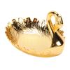 Metal Fruit Bowl Vintage Exquisite Peacock Shape Decorative Candy Plate for Snacks Nuts Dried Fruits