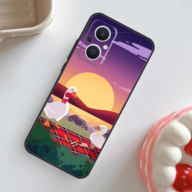 Cartoon Lustige Gans Hülle Für OPPO Reno 7 8 6 5 4 Lite 8T 4Z 5Z 11 F 10 Pro OPPO Find X6 X5 Pro X2 X3 Neo Abdeckung