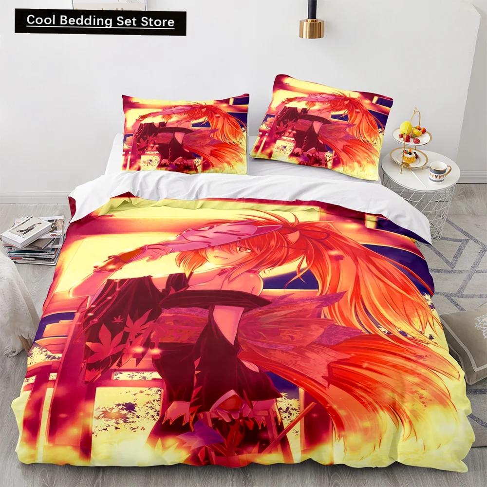Anime Kawaii Sexy Girl Bedding Set,Duvet Cover Comforter Bed Set Quilt Cover Pillowcase,King Queen Twin Size Boys Girls Adults