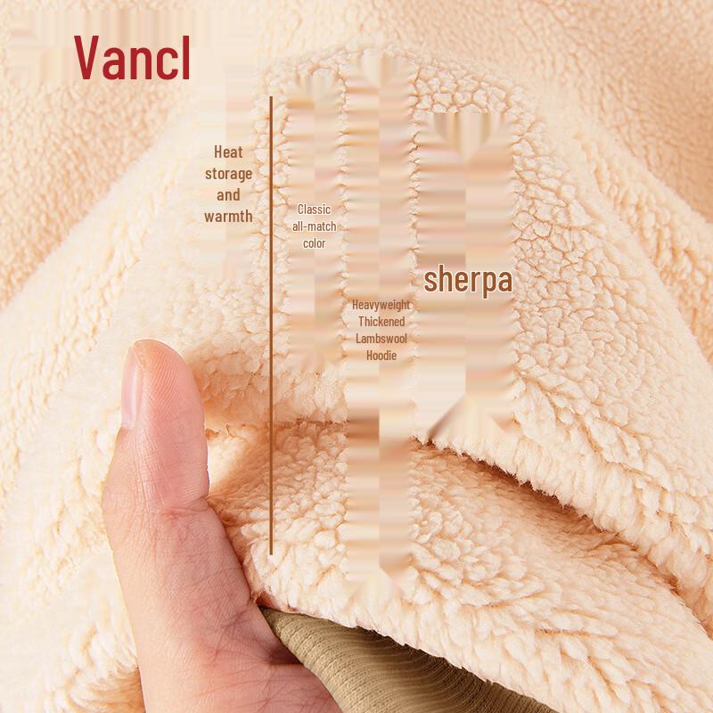 

VANCL Men s Lamb Fleece Hooded Sweatshirt 2XL