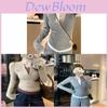 Casual Womens Long Sleeve T Shirt With Contrast Color Layered Design For Spring Daily Wear