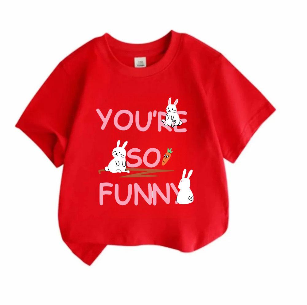 Kids Boys Girls 100% Cotton Crew Neck Short Sleeve T-Shirt,