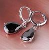 Pink Cubic Zirconia Water Drop Dangle Earrings