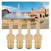 Ugello per Fontana da Giardino in Rame Pieno Regolabile Esagonale Spruzzatore d'Acqua per Decorazione del Giardino
