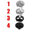 60mm Car Hub Cap Wheel Center Emblem Cap for Mitsubishi Lancer 10 Xpander Pajero 4 Montero V73 Triton Evolution Evo Eclipse