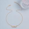 Jewelry Alloy Diamond Letter E Necklace Ladies Gold Plated Clavicle Chain Jewelry