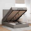 Bed Frame with Mattress - Maison Exclusive - Ottoman - 120x190 Cm - Taupe Fabric