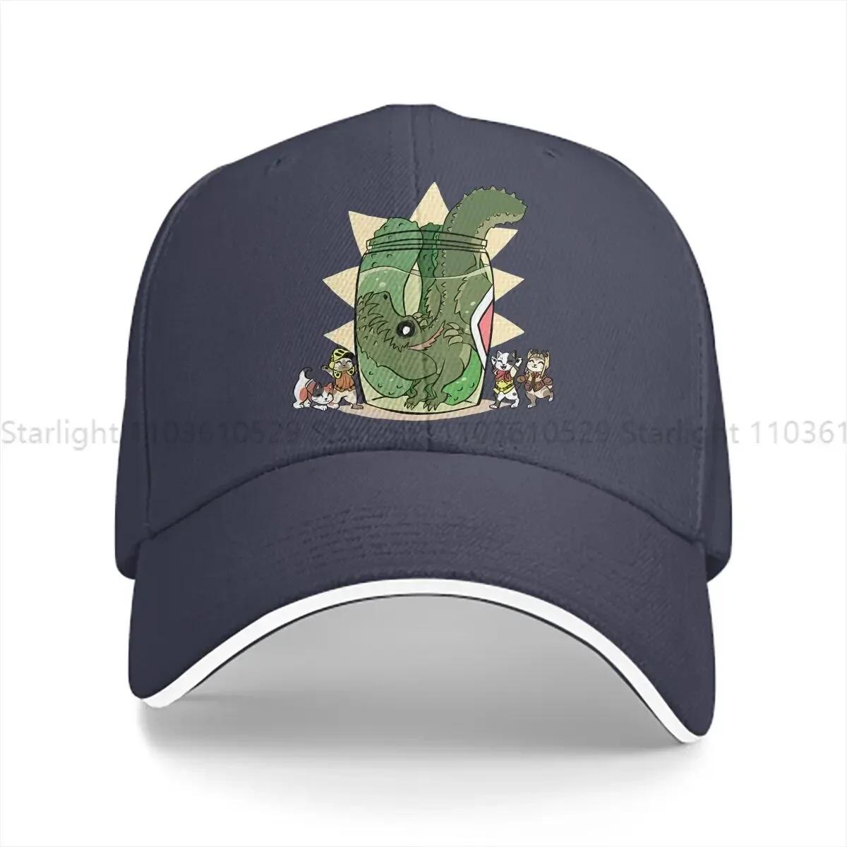 

Washed Unisexs Baseball Cap Pickle Trucker Snapback Caps Dad Hat World Hunter Golf Hats One Size