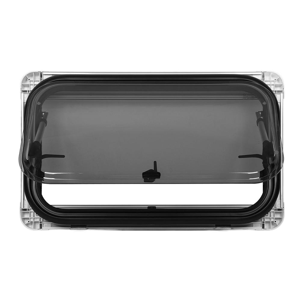 RV Window L700 H400mm with Screen Sunshade Double Layer Acrylic Glass Anti UV Push Out Window for Motorhomes Campers