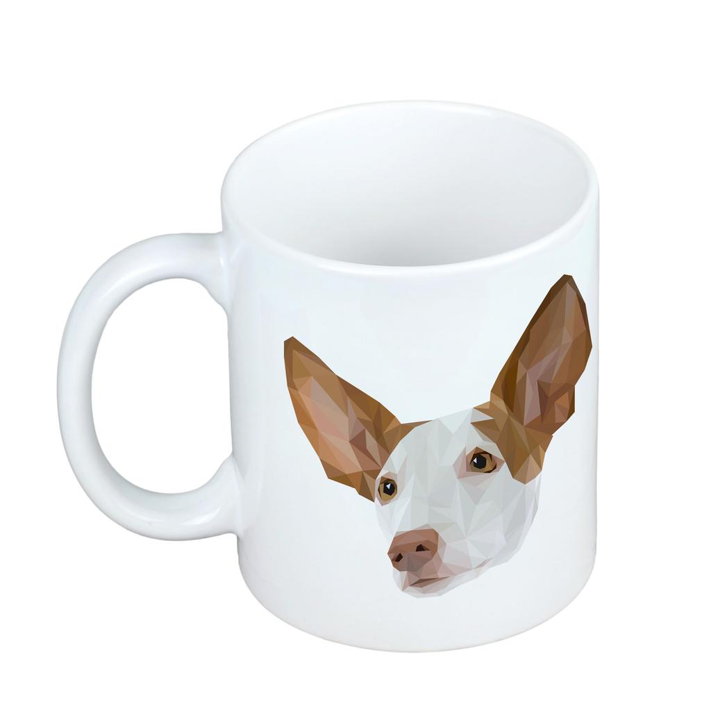 Podenco Z Ibizy, Podenco Ibicenco -Kubek Ze Zdjęciem I Napisem Geometryczny Pies Art-Dog