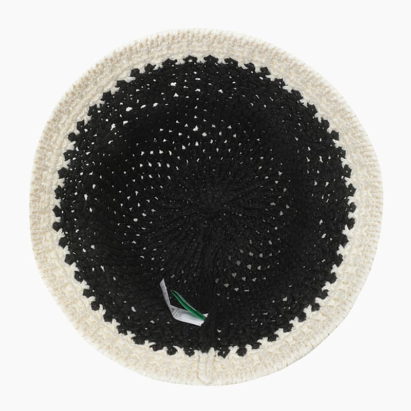 BENETTON Two-Tone Crochet Hat_BCCP53531BK