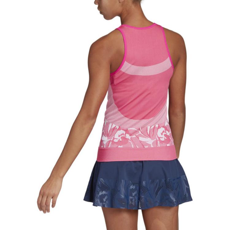 Adidas Color Block Printed Breathable Sports Tank Top Women Tops Pink DP0257