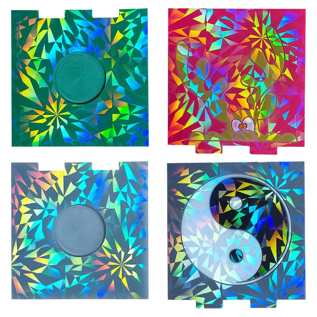 Holographic Resin Candle Holder Silicone Mold Tai Chi Elk Mold Suitable for Epoxy Candle Holder Family Table Decor