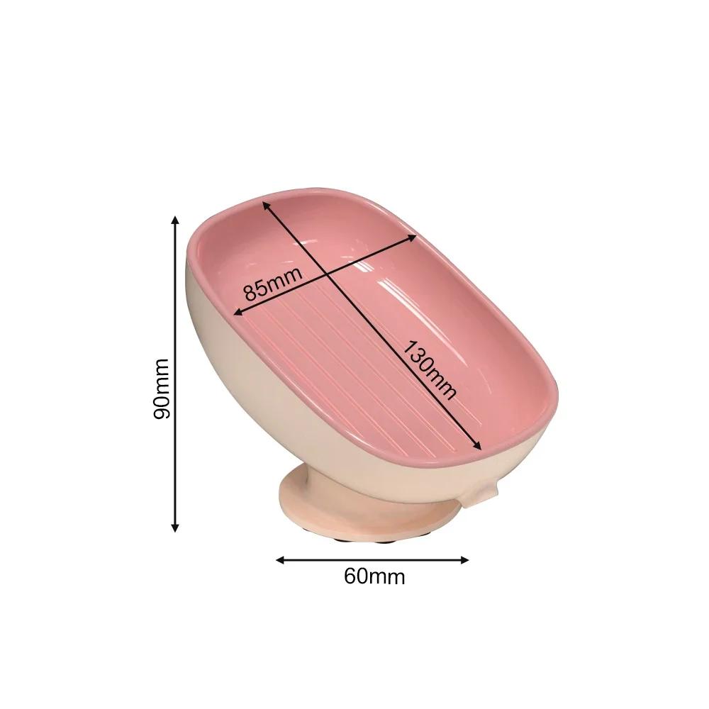 

Горячая супер присоска мыльница со сливом воды для ванной мыльница держатель для губки кухонный контейнер для мыла принадлежности для ванной комнаты розовый