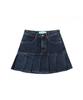 AVANDRESS Pleats Denim Skirt Black