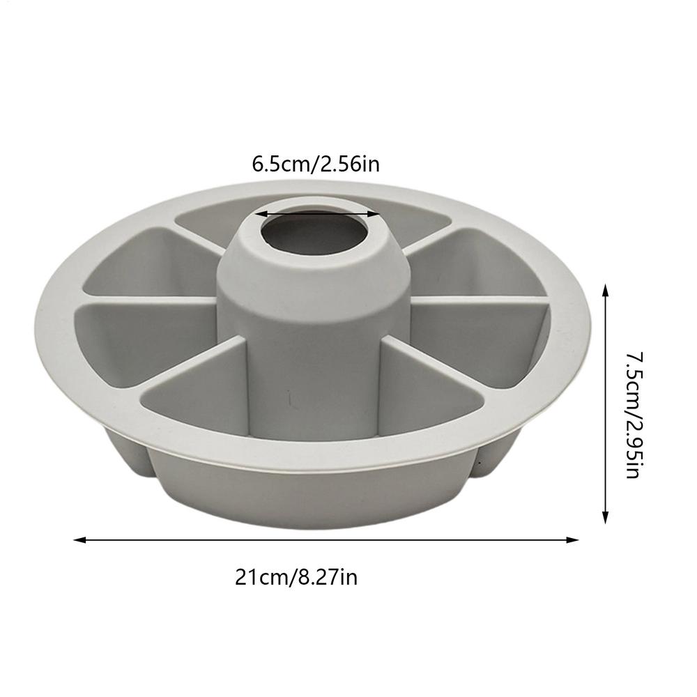 Snack Tray Organizer with 6 Compartments Silicone Snack Bowl for Kids Beach Sofa Bed Table Candy Cracker Serving Food