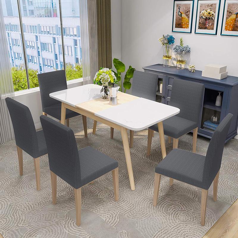 Stretch Chair Covers for Dining Room Set, Removable Washable Dining Room Chair Covers, Dining Chair Slipcovers Seat Protector, Great Decor for Home
