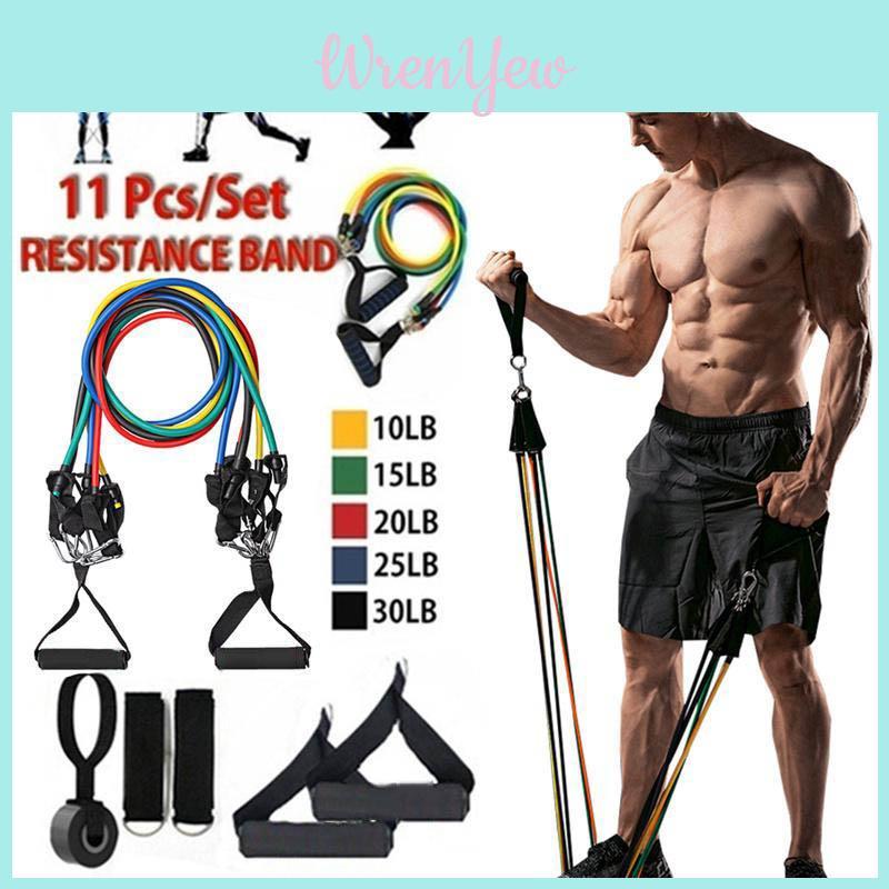 Premium Quality 11pcs/set Resistance Bands For Effective Body Training At Home
