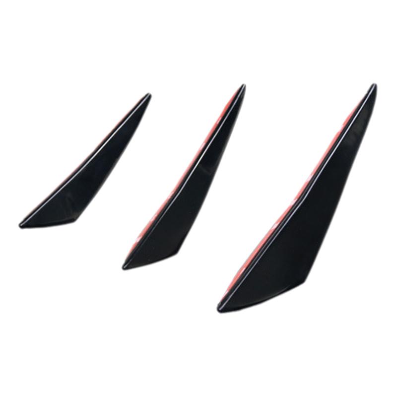 6 Pezzi Canard Tuning Auto Valance Chin Decorazione Auto Universale Labbro Paraurti Anteriore Diffusore Splitter Alette Spoiler Carrozzeria