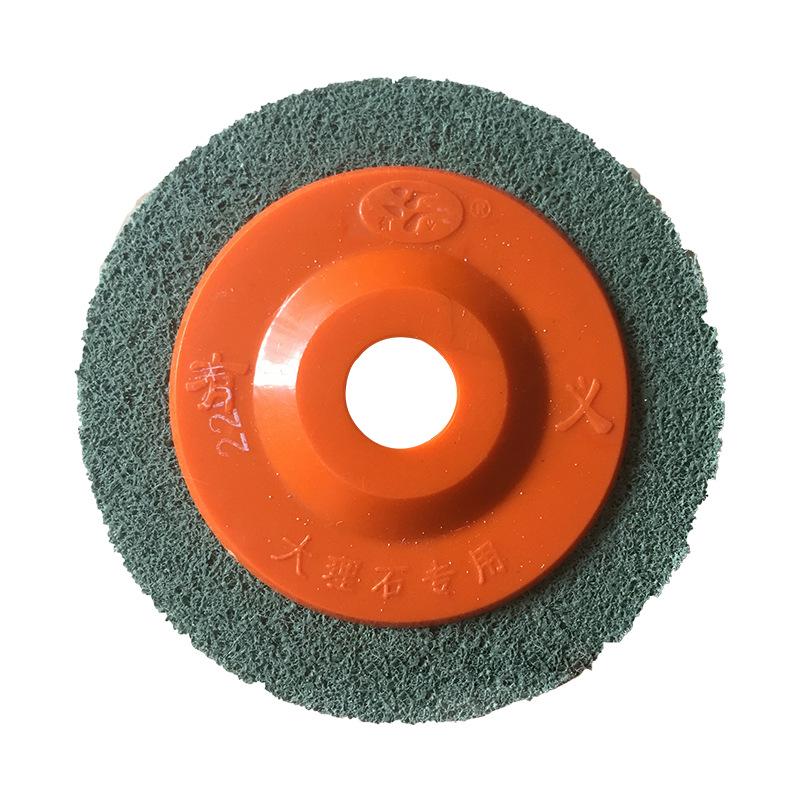 4-Inch Green Fiber Polishing Wheel for Marble, Nylon Wheel for Angle Grinder