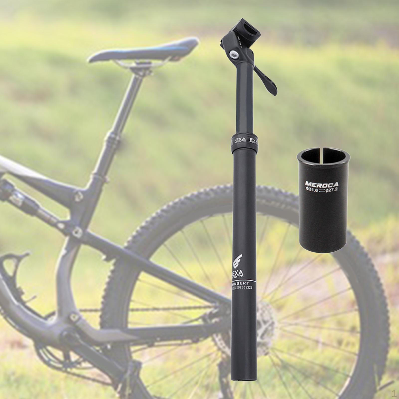 Алюминиевый сплав Велосипедный дроппер-подседельный штырь Регулируемая трубка Велоспорт Внутренняя проводка Горный велосипед 27.2mm  to 31.6mm