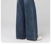 Petite Women's 2025 High-Waisted Wide-Leg Jeans - Autumn Retro Loose Cropped Pants