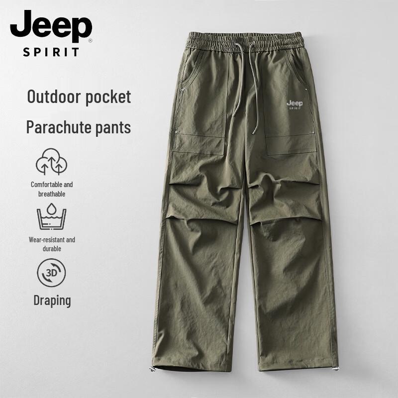JEEP SPIRIT Men s Straight-Leg Outdoor Cargo Pants 3XL