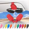 2 Pack Glasses Holder for Car Sun Visor, Genuine Leather Car Visor Accessories, Sunglasses Holder, Magnetic Sunglasses Holder, Ticket Clip