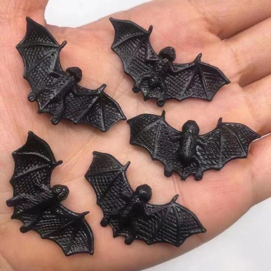 20 Stück Simulation Fledermaus Lustig Gruselig Realistisch Lichtecht Verschleißfest Knifflige Requisiten Mini Halloween Leuchtende Fledermaus Ornament Partyzubehör