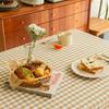 Dining Table Coffee Table Tablecloth Jacquard Cotton And Linen Lattice Fringed Lace Rectangular Pastoral Tablecloth
