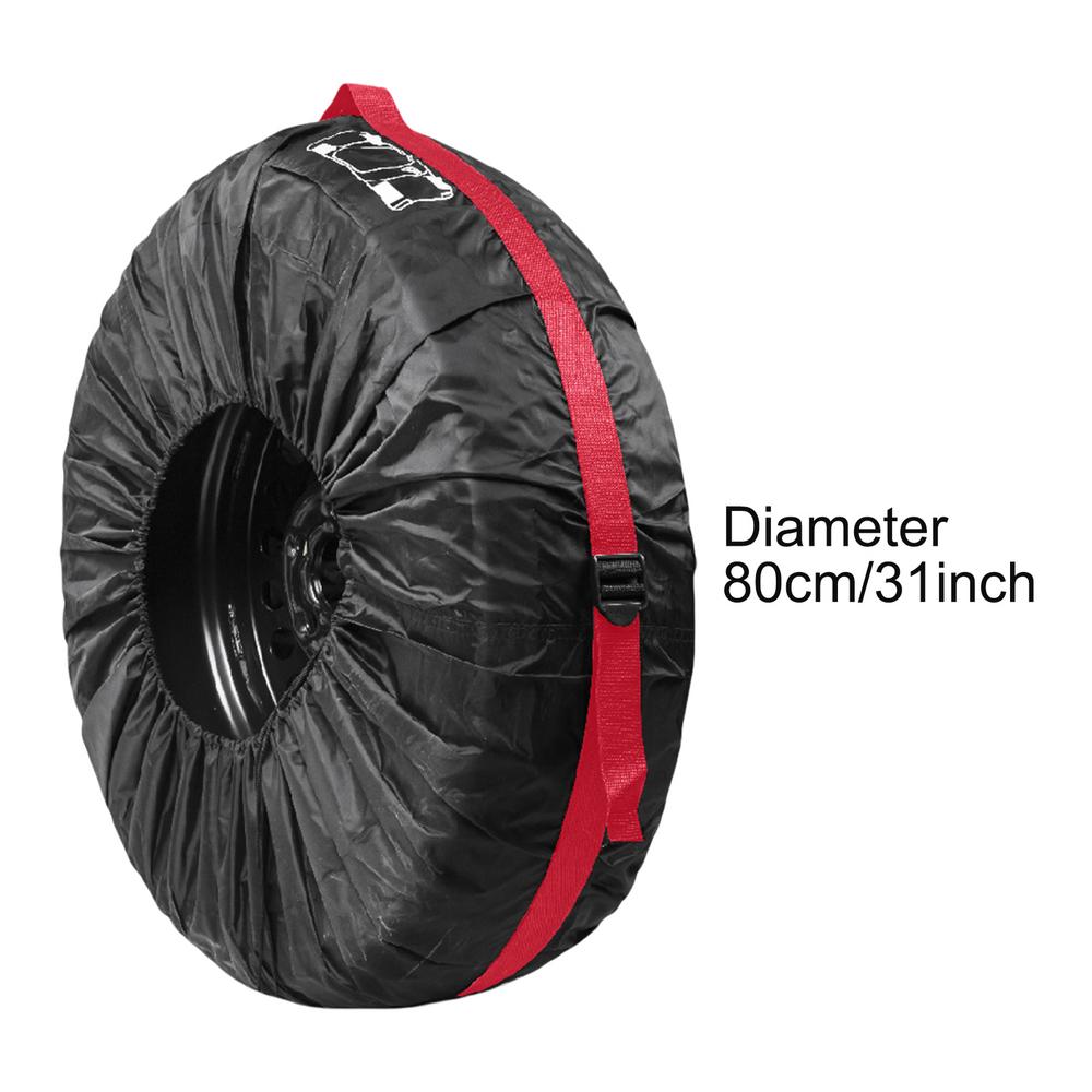 

Сумка для запасного колеса, солнцезащитный чехол для шин, пылезащитный водонепроницаемый чехол, регулируемая зимняя сумка для хранения колес для легкой транспортировки