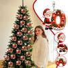 26 Letter Christmas Ornaments Set, 2D Hanging Decorations, 0.33 Thick