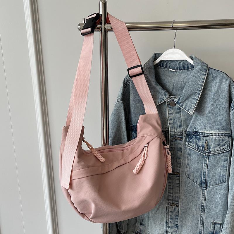 Bag Crossbody Bag Women's Canvas Bag Commuter Women's Korean Lazy Style Dumpling Bag