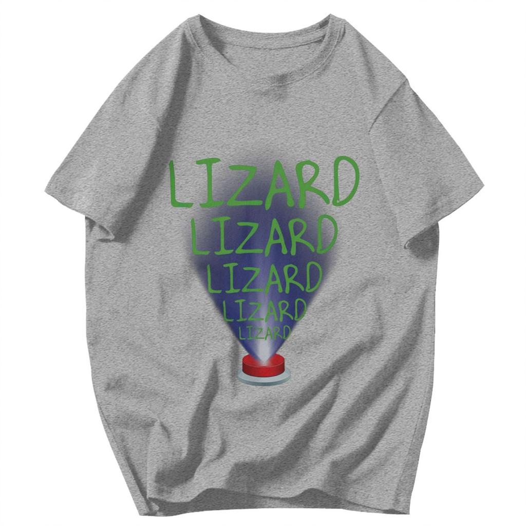 Men T Shirt Lizard Meme Vintage Pops Y2K Graphic Crewneck Unisex Clothing T Shirts