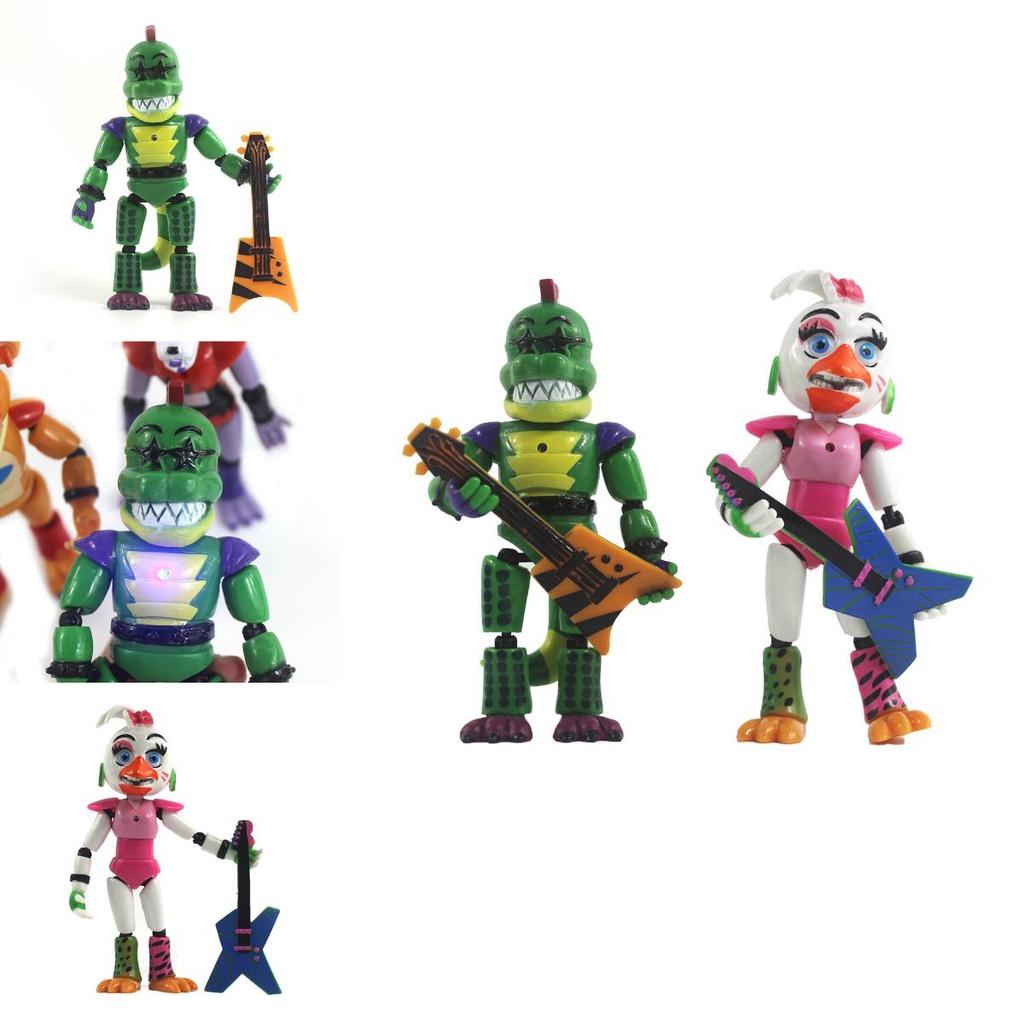 Five Nights At Freddy's Security Breach 5pcs Light-up Action Figures For Kids' Playtime