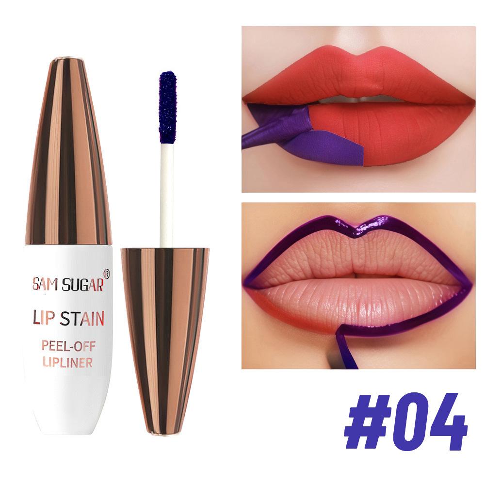 Błyszczyk do ust Peel-off Matowy Naturalny Mgiełka Tint do ust Wodoodporna Długotrwała Pomadka Makijaż Łza Kontur Plama Kosmetyk