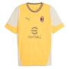 PUMA Ac Milan 25/26 Soccer Training Jersey 100% Recycled Polyester Jaune