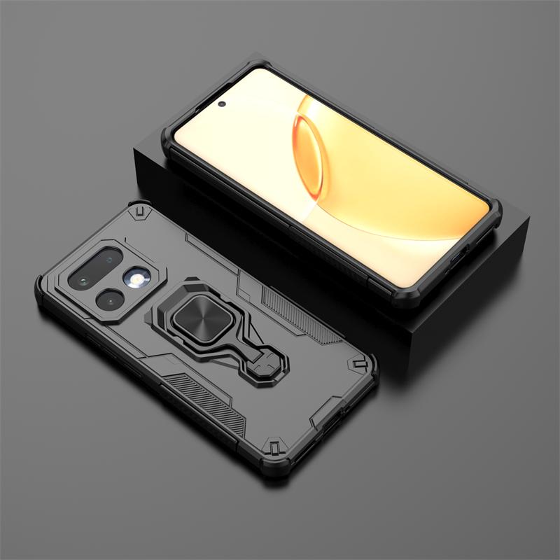Heavy Armor Enhanced Shockproof Case For Realme 16 Pro Plus 16 Pro Ring Bracket Enhanced Shockproof Protect Rugged Cover