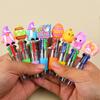 48Pcs Cute Rabbit Colored Egg Ballpoint Pens Cartoon Press-to-use Multi-color Pen Creative Easter Stationery Prize Gift Writing Tools Holiday Gift Nov