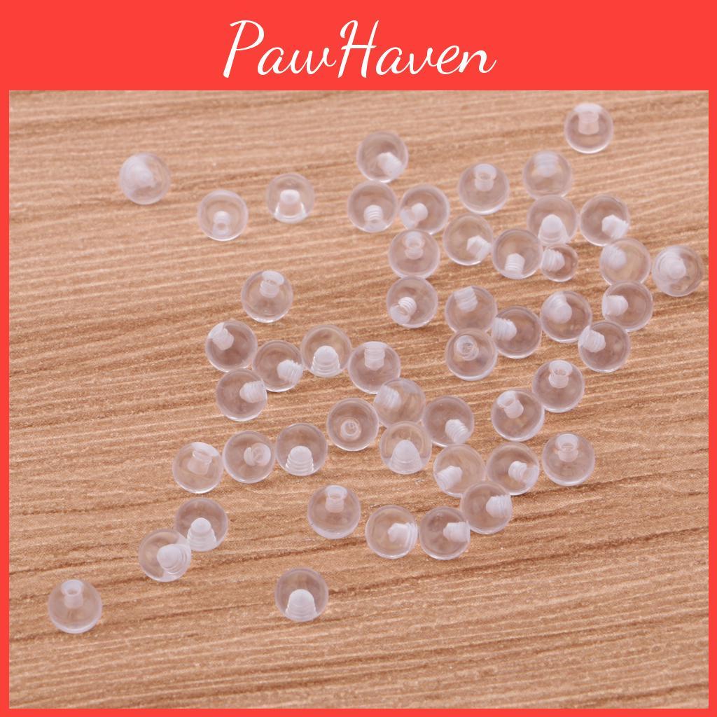 Jewelry Body Piercing 50 Pieces Replacement Balls Clear Acrylic 12 X 3mm