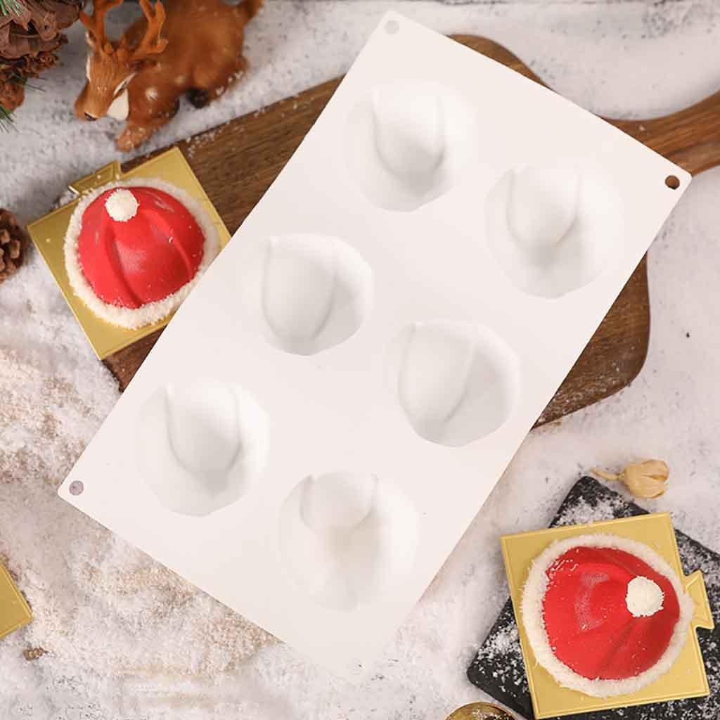 Nové vánoční čepice silikonové formy nástroj na zdobení dortů pekařské náčiní francouzský dezert mousse dort forma pečení cu