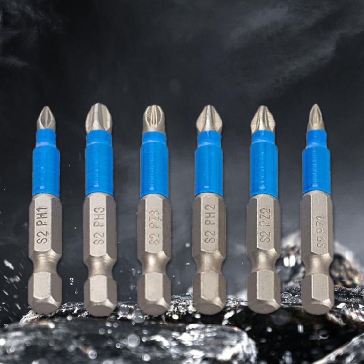 Impact Magnetic Crossed Bit PH2 Bit Steel Crossed Head Drill Bit Screwdriver Bit 1/4 Hex Shank Nonslip